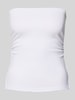Review Bandeau-Top mit Raffungen Weiss