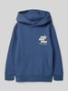 Only & Sons Regular fit hoodie van katoenmix, model 'HUDSON' Rookblauw