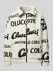 CARLO COLUCCI Sweatjacke mit durchgehendem Reißverschluss Offwhite