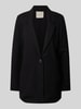 FREE/QUENT Blazer aus Viskose-Leinen-Mix Modell 'Luigi' Black