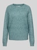 Only Gebreide pullover met ronde hals, model 'RICA' Oceaanblauw gemêleerd