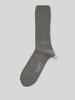 Falke Socken aus Schurwoll-Mix mit Label-Detail Modell 'Nelson' Anthrazit