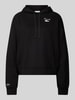 Lacoste Sport Hoodie met labelpatch Zwart