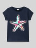 s.Oliver RED LABEL Regular Fit T-Shirt mit interaktivem Design Marine