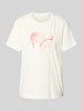 Tom Tailor Regular fit T-shirt van puur katoen Offwhite