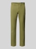 Polo Ralph Lauren Regular Fit Leinenhose mit Knopf- und Reißverschluss Gruen