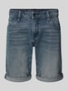 Tom Tailor Denim Slim fit bermuda van katoenmix, model 'PIERS' Blauw