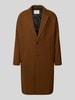 SELECTED HOMME Regular fit lange wollen jas met reverskraag, model 'MILO' Camel