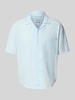 Only & Sons Relaxed Fit Freizeithemd aus Baumwoll-Leinen-Mix Modell 'CAIDEN' Hellblau