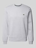 Lacoste Sweatshirt met labelbadge Lichtgrijs