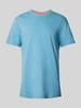 BOSS Orange T-shirt met labeldetail Oceaanblauw