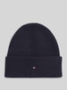 Tommy Hilfiger Muts van katoenmix met wol Marineblauw