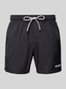 HUGO Badehose mit elastischem Bund Modell 'HAITI' Black