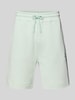 BOSS Orange Sweatshorts met steekzakken, model 'Sewalk' Lichtblauw