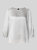 Marc Cain Shirtblouse van zijde met 3/4-mouw Steengrijs