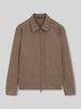BOSS Slim Fit Bomberjacke mit Schurwoll-Anteil Modell 'P-Hanry-BMB-WG-264' Beige