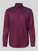 Christian Berg Men Regular fit zakelijk overhemd van katoen met kentkraag Bordeaux
