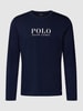 Polo Ralph Lauren Underwear Shirt met lange mouwen en labelprint, model 'LIQUID' Donkerblauw