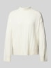 Gant Strickpullover mit Stehkragen Offwhite