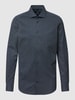 Jake*s Regular fit vrijetijdsoverhemd met kentkraag Marineblauw