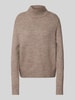 Christian Berg Woman Regular Fit Strickpullover mit Woll-Anteil Taupe Melange