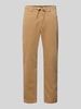 MCNEAL Tapered Fit Cordhose mit Strukturmuster Beige