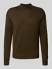 Scotch & Soda Gebreide pullover met ribboorden Donkerbruin