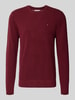 Tommy Hilfiger Regular fit pullover van puur katoen Bordeaux