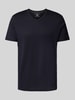 Christian Berg Men T-shirt met V-hals Marineblauw