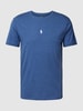 Polo Ralph Lauren T-shirt met logostitching Rookblauw