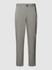 SELECTED HOMME Slim tapered fit stoffen broek met elastische band, model 'DANN' Middengrijs