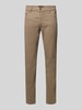 bugatti Modern fit broek in 5-pocketmodel Beige