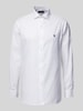 Polo Ralph Lauren Custom Fit Business-Hemd mit Kentkragen Weiss