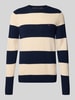 Tommy Hilfiger Regular Fit Strickpullover aus feinster Wolle  Marine Melange