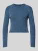 Vero Moda Regular Fit Strickpullover mit verwaschener Optik Modell 'REAL' Hellblau