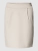 ICHI Spódnica mini z dodatkiem wiskozy model ‘Kate’ Beżowy