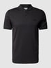 CK Calvin Klein Slim fit poloshirt met opstaande kraag Zwart