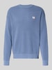Calvin Klein Jeans Gebreide pullover met structuurmotief en ronde hals Bleu