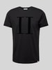 Les Deux T-Shirt mit Label-Print Modell 'Encore' Black