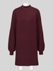 VERO MODA Relaxed Fit Strickkleid aus Viskose-Mix Modell 'NANCY' Bordeaux
