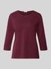 s.Oliver RED LABEL regular fit 3/4-shirt van puur katoen Bordeaux gemêleerd