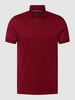 Tommy Hilfiger Poloshirt mit Label-Detail Bordeaux Rot