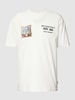 Only & Sons T-shirt met motiefprint Ecru