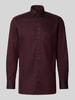 OLYMP Modern fit zakelijk overhemd met kentkraag Bordeaux