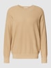 CK Calvin Klein Pullover in Ripp-Optik Modell 'REVERSED OTTOMAN TEXTURE' Beige