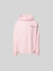 Marni Oversized Hoodie mit Label-Print Rosa