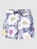 LASCANA Korte pyjamabroek met all-over motief, model 'Cozy Dreams' Blauw