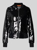 Original Bombers Bomberjack met pailletten en ritssluiting Zwart
