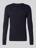 Only & Sons Regular fit gebreide pullover van viscosemix, model 'WYLER' Donkerblauw