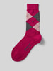 Burlington Socken aus Schurwoll-Mix Modell 'Marylebone' Pink